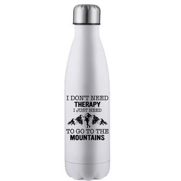 Hiking I Don't Need Therapy Stainless Steel Water Bottle